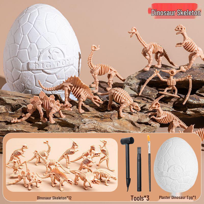 DIY Dinosaur Egg Excavation Game: Archaeology Treasure Hunt Blind Box