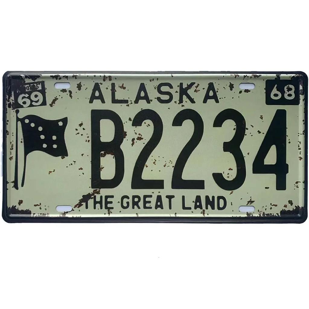 Targa vintage in metallo arrugginito, targa personalizzata anteriore per auto, novità, vecchia targa, garage, bar, club, caffetteria, decorazione