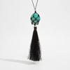 Long Tassel Detail Pendant Necklace Adjustable Length Tassel Waxed Thread Choker  Boho Outfit Match