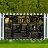 BEPAN 50th Birthday Black Gold Party Decoration, Back In 1976 Banner 50 Year Old Birthday Party Poster Supplies Vintage 1976 Backdrop