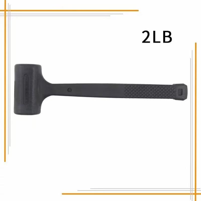 Nicht-elastischer Gummihammer mit flacher Schlagfläche für die Verlegung von Bodenfliesen und Holzbearbeitung