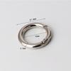 Portable Zinc Alloy Spring Ring Clasp Round Lightweight Plated Gate Buckle Trigger Snap Buckles Clip Bag Accessories