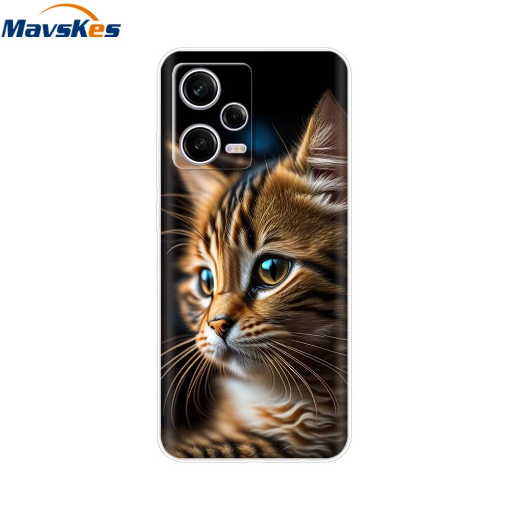 For Redmi Note 12 Pro Case Note12 Pro Cover Printed Silicone Phone Cover for Coque Xiaomi Redmi Note 12 Pro 5G Phone Case Funda