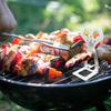 1/4Pcs Stainless Steel Sausage Stand Portable Reusable Standing Man Hot Dog Holder Outdoor Camping Barbecue Grill Accessories