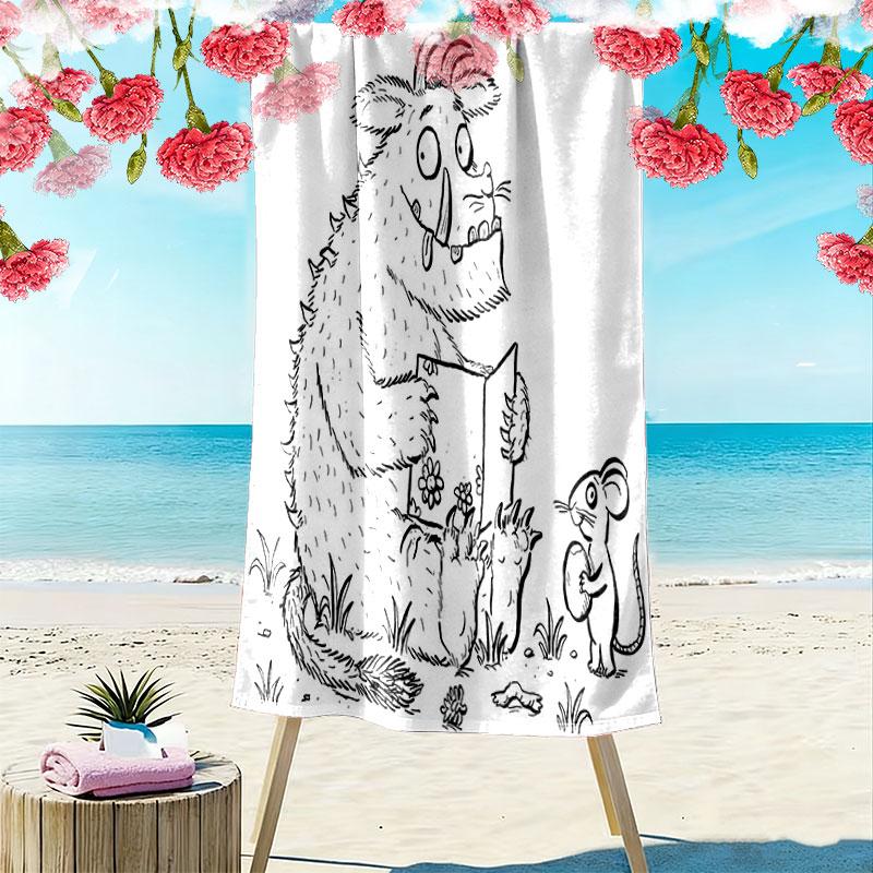 The Gruffalo poster Beach Towel, Large Soft Quick Dry Towel for Beach Camping Swimming