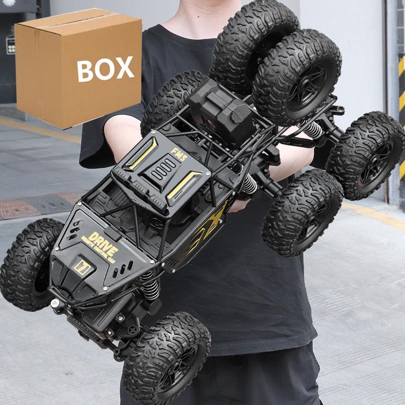 4/6Wdrc Car With Led Lights 2.4G Cross-Country Climbing Spray Racing Car Remote Control Electric Car Fall Resistant Boy Toy Gift