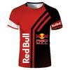 2025, the Latest Red Bull T-shirt, Fashionable Racing T-shirt, 3D Red Bull Print T-shirt, Urban Fashion, Red Bull Clothing
