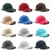 16 Farben Einfarbig Baumwolle Baseballkappe Verstellbar Unisex Hut für Männer Frauen Lässig Täglich Sonnenschutzhut Wanderhut