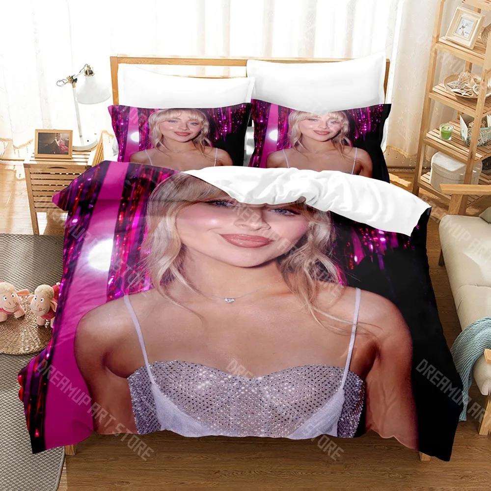 3D-Druck Sabrina Carpenter Bettwäsche-Set Einzelbett Doppelbett Vollgröße Queen-Size King-Size Bettwäsche-Set für Erwachsene Kinder Schlafzimmer Bettbezug-Sets