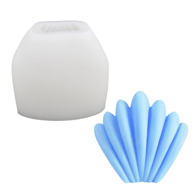 Creative 3D for Shell Candle Mould Silicone Moulds Non-stick Seashell Plaster Molds for Epoxy Resin Polyester Resins