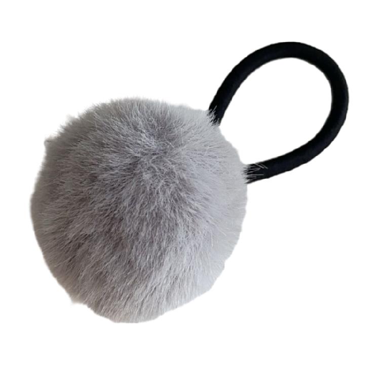 2 Pcs Girls Cute Hair Rope Non-Slip Pompoms Hair Tie Scrunchie Hair Accessories