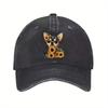 Chihuahua Sonnenblumen-Print Baseballkappe Baumwolle Verstellbar Lässig Unisex Erwachsene Sommer Baseballkappe