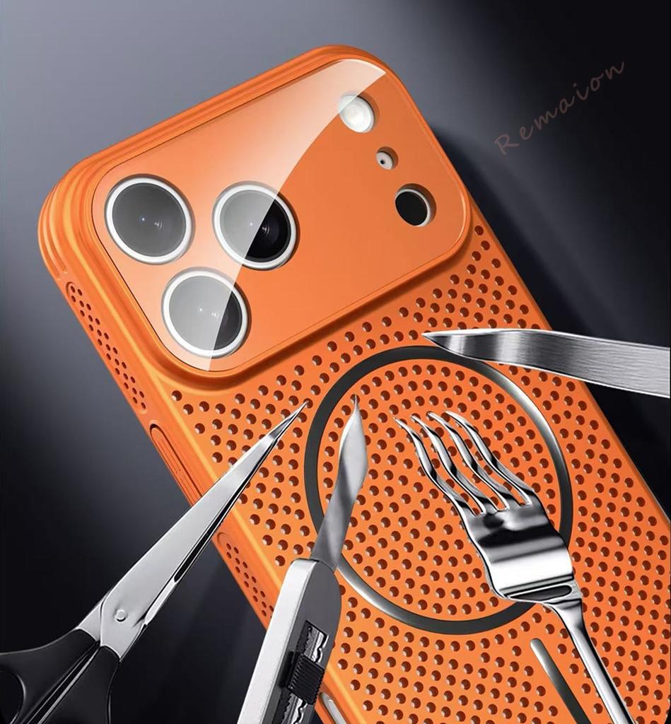 Official Magnetic Heat Dissipation Phone Case For For Iphone 17 Air 13 12 14 1 16 Pro Max Plus Big Window Protector Cover