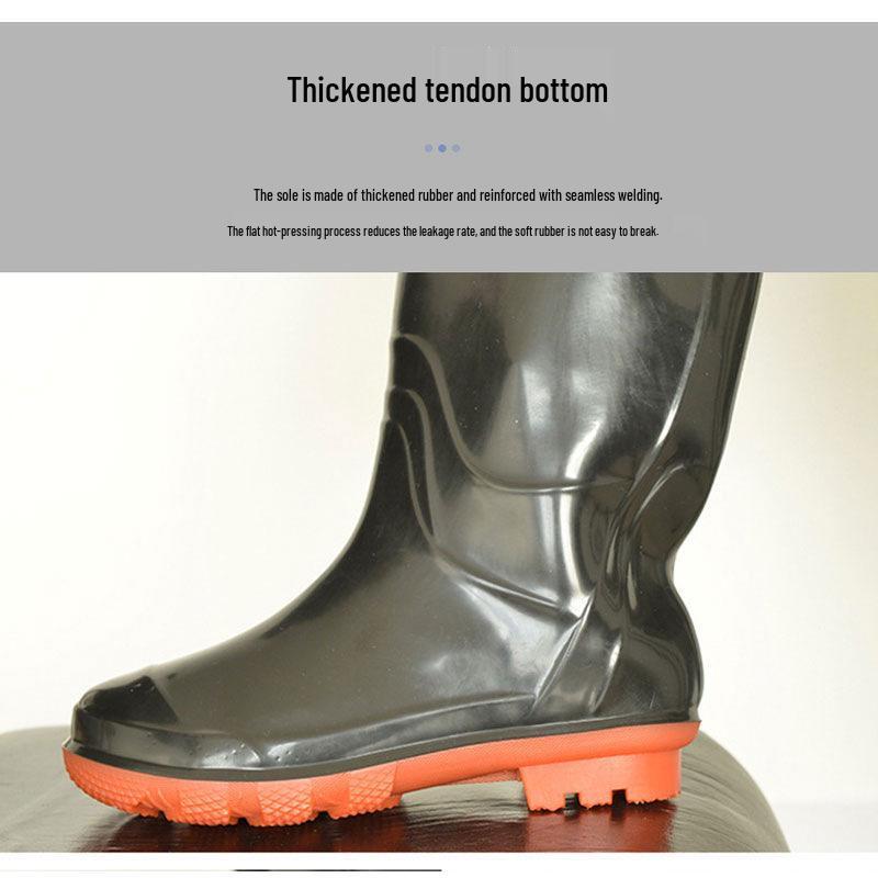 Fleece-Lined Waterproof Fishing Waders - Thickened One-Piece Design