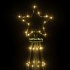 LED Christmas Tree with Ground Spikes Warm White 108 LEDs 180 cm