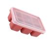 Trays Multipurpose 6 Grids Reusable Leakage Proof Easy Release Soft Bottom Silicone   Molds with Removable Lid
