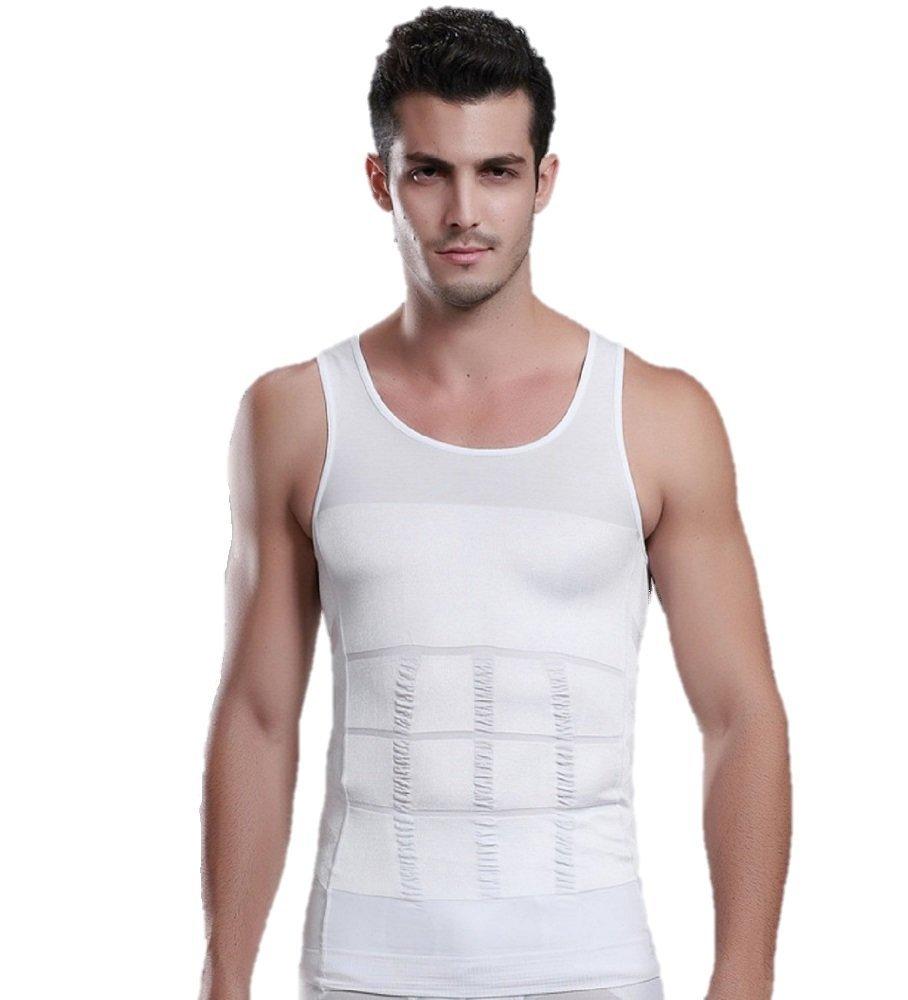 Inner Posture and Toning Tank Top Men's Shapewear, Shirt, Corrector, Slouching, (Size 6, Black, XL)