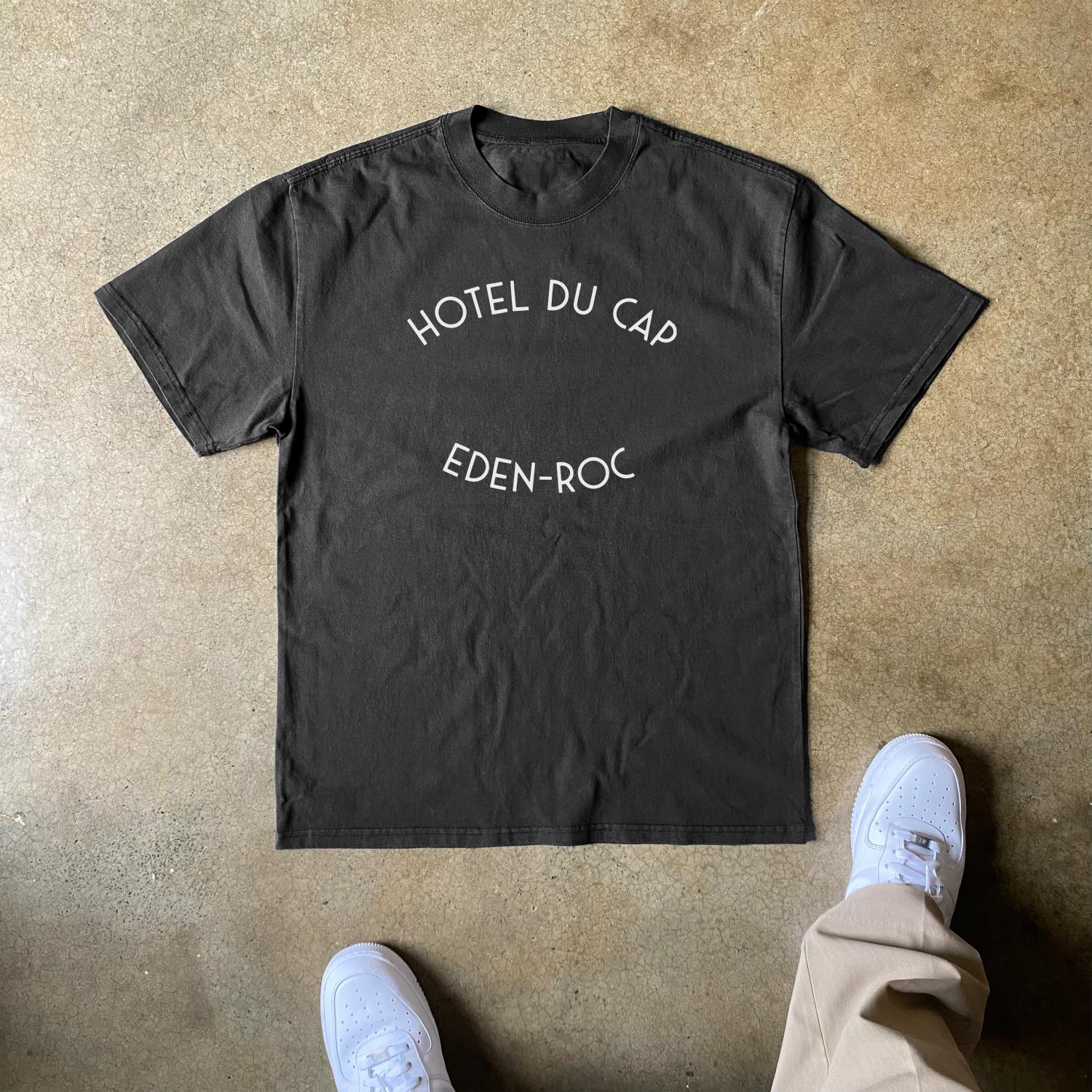 

Hotel Du Cap Eden-Roc T-Shirt Men Women Casual Cotton Short Sleeve Streetwear Black Tee 5XL різнокольоровий