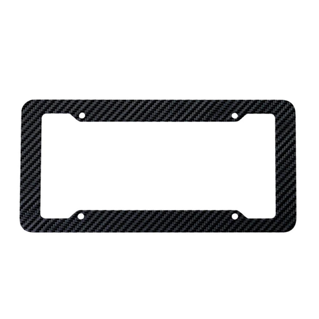 Black License Plate Frames Durable ABS Easy Installation Corrosion Resistant Car License Plate Frame
