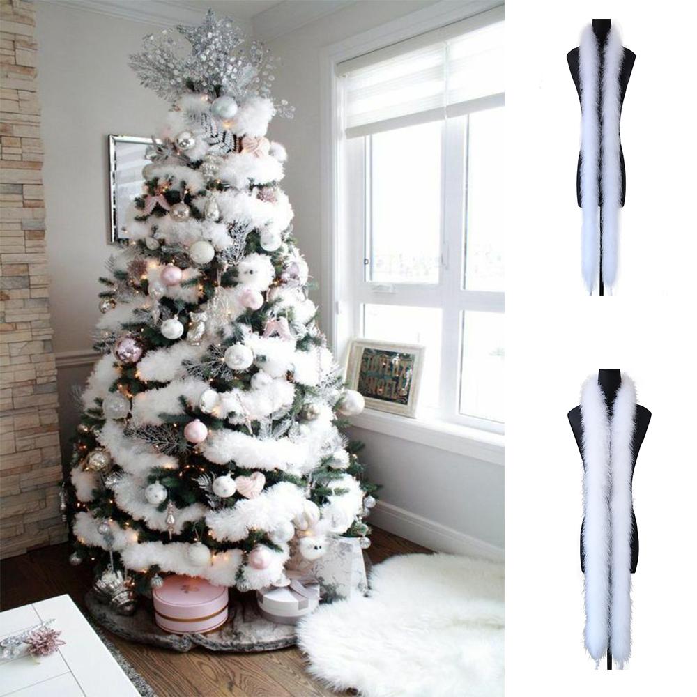 2M Marabou Turkey Feather Boa Trim 50g Scarf Costume Christmas Tree Decor Shawl Fluffy Plume DIY Craft Wedding Dress Accessories