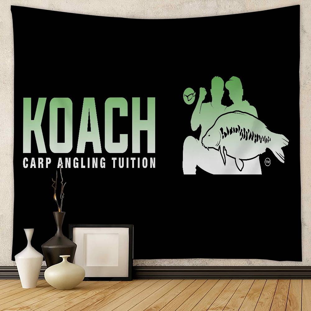 K-Korda Fishing Logo Tapestry Art Printing Art Science Fiction Room Home Decor Wall Art Decor