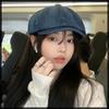 Casquette Stylish Hunting CZ629 [White Fang] Hat, Denim, Cap, Women's & Men's (Blue)