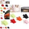 Heat Resistant Kitchen Gloves Thickened Microwave Oven Gloves For Baking And Cooking Anti-slip High Temperature Resistance Polyester Material