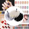 Art Practice Display Falsche Nail Art Tips Display Wheel DIY Display Tool Nail Art Polish Farbkarte