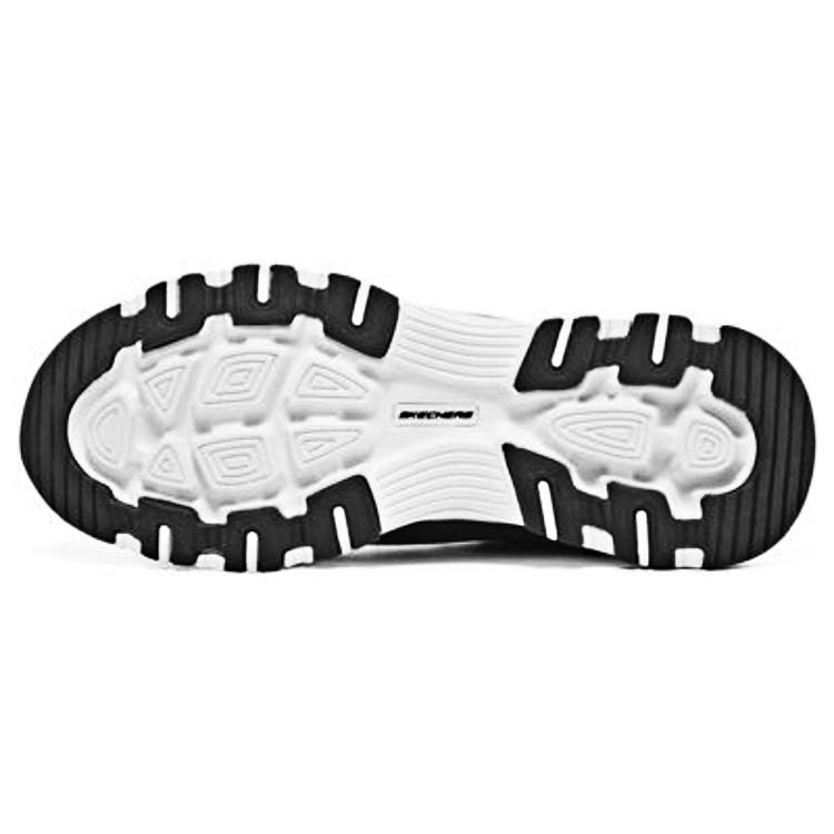 Skechers I-Conik DLites Fabric Leather Comfortable Versatile Low-Top Casual Shoes Men Sneaker Black 8790096-BLK