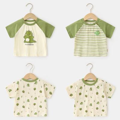 Baby Clothes Casual Short-sleeved T-shirts Summer Clothes Boys Girls Baby Children Children Summer Half-sleeved Tops
