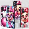 Minnie Mouse Case for Samsung Galaxy S23 S10e S10 S21 FE S22 S9 S24 Ultra S20 Plus Soft Black TPU Phone Cover Bumper