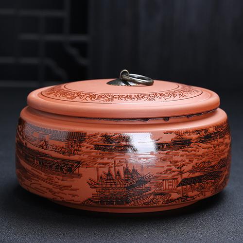 Modern Ceramic Storage Jar Pie Porcelain Sealed Jar Candy Coffee Box Moisture-Proof Porcelain Storage Tank with Lid Home Decor