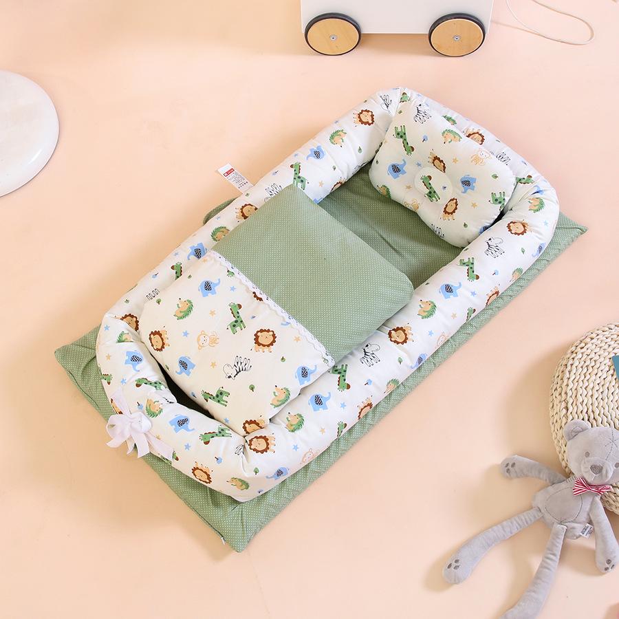 Hemei Portable Washable Baby Nest: Crib, Diaper Changing Pad & Travel Pillow Combo