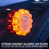 Export Quality Weather Resistant 12PCS LED Chips Compact Tow Truck Light Magnetic LED Road Flare Warning Beacon