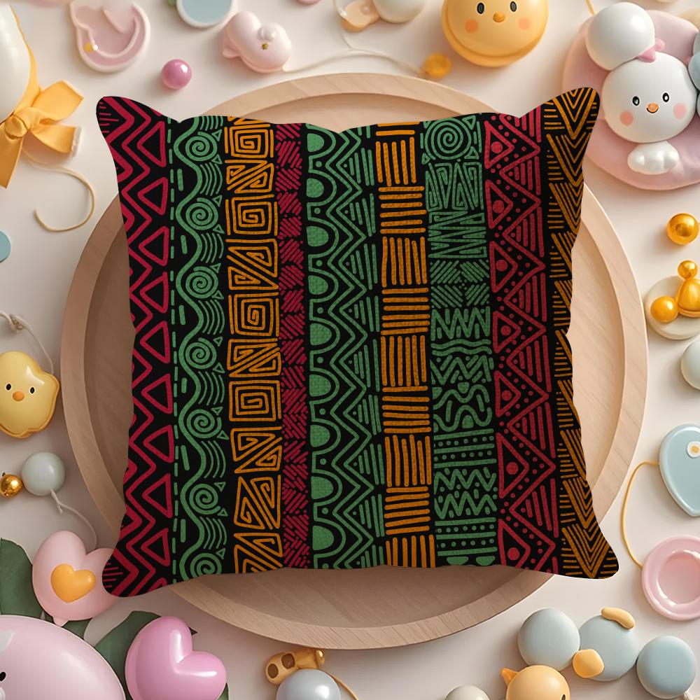 African Tribal Pattern Pillow Case Pattern Printed Pillowcase For Living Room Sofa Cushion Cover  Bedroom Decor
