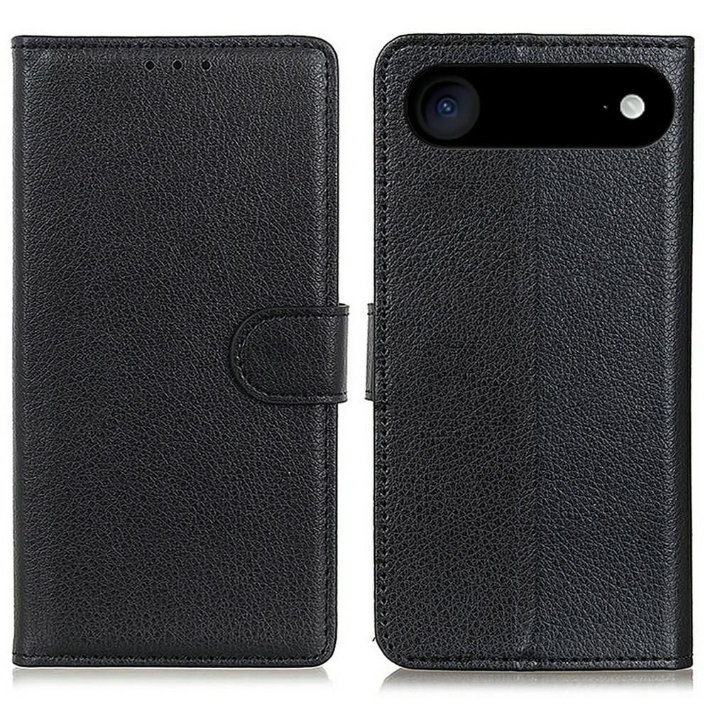 For iPhone 17 Air Wallet Case PU Leather Phone Cover Litchi Texture
