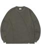Nomaenyueol Overdyed Cutting Long Sleeve Tee - Deep Khaki
