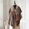 New Brand Autumn and Winter Cashmere Scarf Women Elegant Warm Pashmina Blanket Poncho Scarves Female Leopard Print Shawl Bufanda