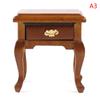 1:12 Wooden Bedroom Dollhouse Miniature Bedside Furniture Accs