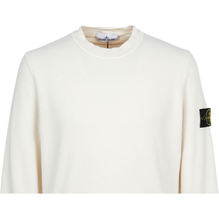 STONE ISLAND Logo Pullover Long Sleeve Crewneck Sweatshirt Men Sweatshirt L1S1561000-60S0051-V0093