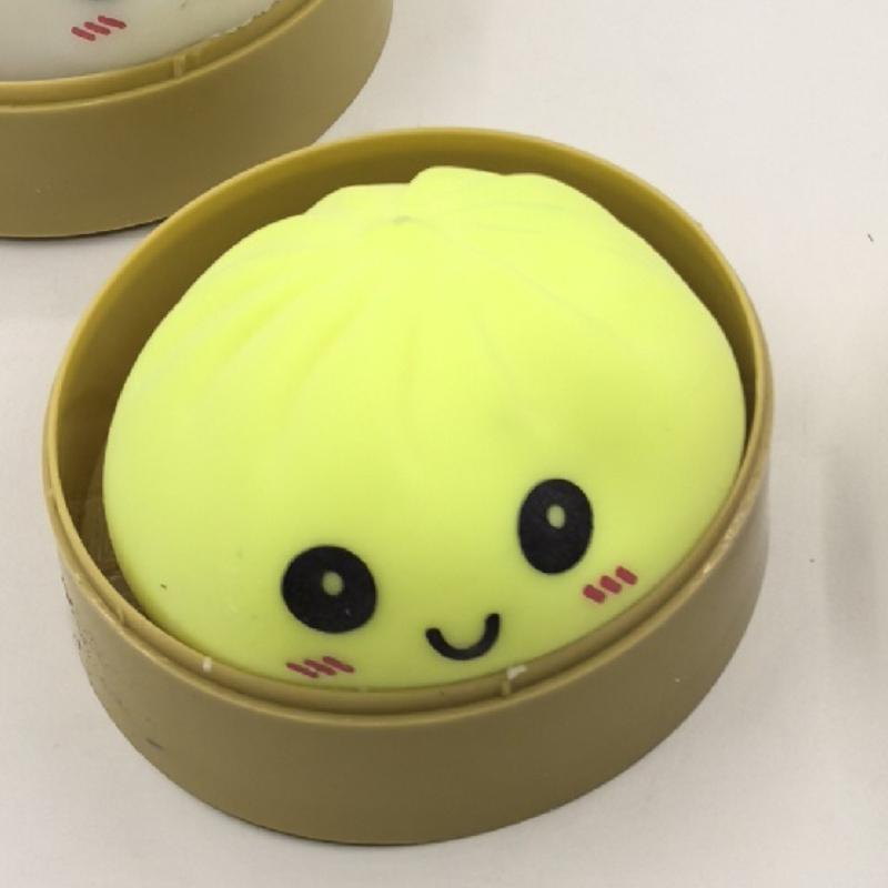Colorful Dumpling Squishes Stress Balls Reusable Low Rebound Decompression Toys Dough Ball Unique Home Decoration Gifts