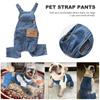 Hund Denim Overall Mode Haustier Jeans Latzhose Bequeme Welpen Kostüme Reine Baumwolle Hundekleidung für Kleine Mittlere Hunde und Katzen