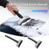 ZIR5 Car Snow Brush Cleaning Shovel Glass Ice Scrapers Tool Accessories For Kodiaq Octavia 2 3 Rapid Karoq Fabia Kamiq Superb