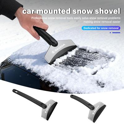 AEW1 Car Snow Brush Cleaning Shovel Glass Ice Scrapers Tool Accessories For Kodiaq Octavia 2 3 Rapid Karoq Fabia Kamiq Superb