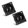 2 Pcs Speakers Terminal Box Push Spring Type 2 Binding Post Cable Connector Acoustic Components