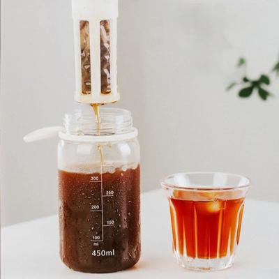 Hand Brewed Cold Brew Coffee Pot Portable Cold Brew Bottle Accompanying Cup Household Lemon Juice Smoothie Cup Filter Cup
