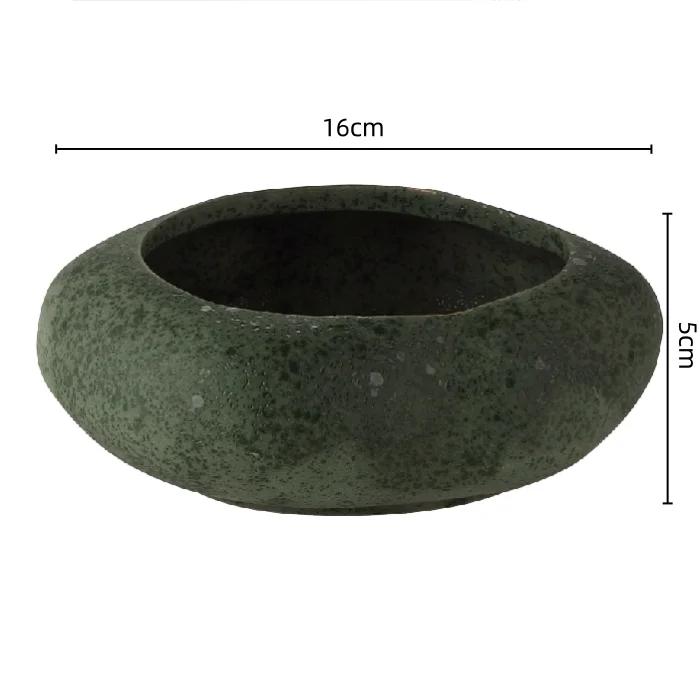 Japanese Ceramic Flower Pots Sword Mountain Stoneware Handmade Flower Arrangement Fixed Base Flower Pots Home Decoration