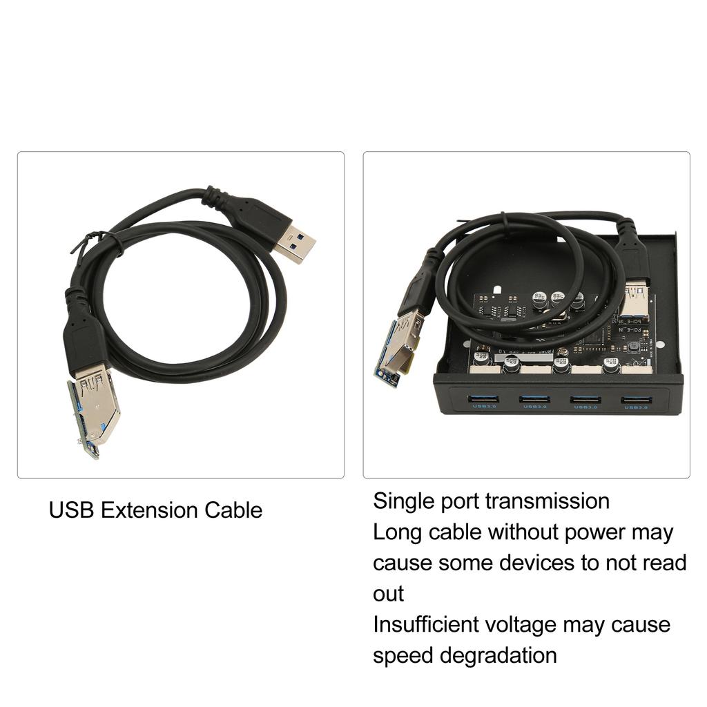 PCIE zu USB 3. Frontpanel 5 Gbit/s 3,5 Zoll Frontpanel USB-Hub Hohe Geschwindigkeit Breite Anwendbarkeit Störungsarm für Computer