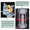 Epidioxi Digital Flow Meter, Turbine Flow Meter, High Accuracy ±1% with Instantaneous and Accumulative Flow Measurement, Stainless Steel, for Water, F