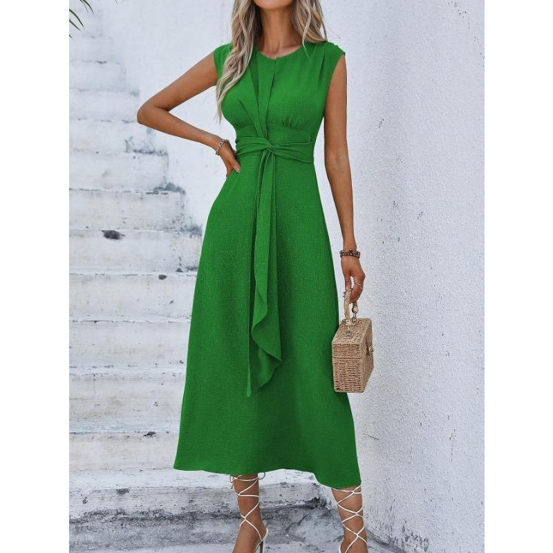 

Женское платье однотонное модное платье S зелёный